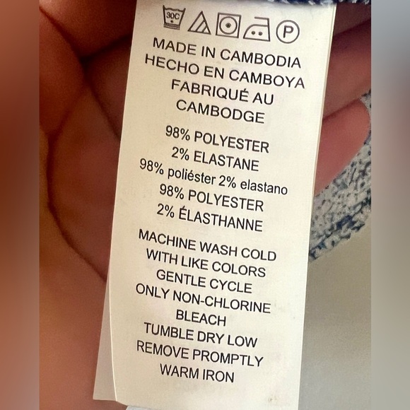 Michael Kors Paisley Wrap Short Sleeve Blouse - Medium - Picture 9 of 9